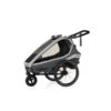 Qeridoo Kidgoo 1 Fahrradanhänger Steel Grey Mit Joggerfunktion -Bester Babyprodukte Geschäfte 001 kidgoo1 sg main steelgrey