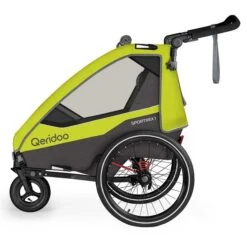 Qeridoo Sportrex 1 Fahrradanhänger Lime Green 2023 Limitiertes Design -Bester Babyprodukte Geschäfte 002 sportrex1 2023 lg buggy