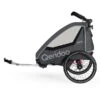 Qeridoo Qupa1 Grey Fahrradanhänger 360-Grad-Buggyrad Und Deichsel 2023 -Bester Babyprodukte Geschäfte 003 qupa1 2023 grey trailer