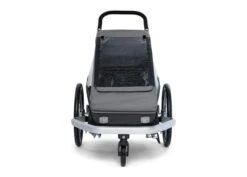 Croozer Kid Keeke 1 Mountain Grey 2in1 Fahrradanhänger & Buggy-Set -Bester Babyprodukte Geschäfte 08 121001523 croozer keeke 1 mountain grey front