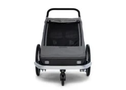 Croozer Kid Keeke 2 Mountain Grey 2in1 Fahrradanhänger & Buggy-Set -Bester Babyprodukte Geschäfte 09 121001623 croozer keeke 2 mountain grey front