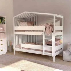 Nature Kid Yuna Etagenbett Weiß Liegefläche 90 X 200 Cm