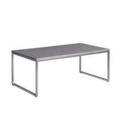 HomeTrends4You Couchtisch Lagos 2 Dekor Keramikoptik | Gestell Metall Edelstahloptik