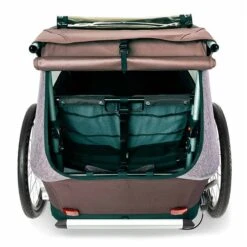 Croozer Kid Vaaya 2 Blossom Red 2in1 Fahrradanhänger & Buggy-Set -Bester Babyprodukte Geschäfte 121001322 croozer kid vayaa 2 blossom red rueckansicht kofferraum