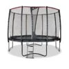 EXIT TOYS "EXIT PeakPro Trampolin Ø 305 Cm" Schwarz - Inkl. Sicherheitsnetz & Leiter