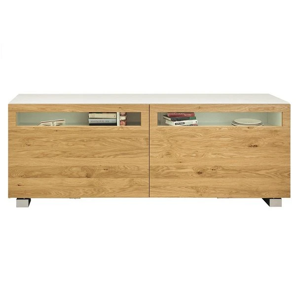 Now! Vision By Hülsta Sideboard 4R 2 Schiebetüren 70,4x176,1x52 - Lack-weiß/Natureiche 3 Now! Vision By Hülsta Sideboard 4R 2 Schiebetüren 70,4x176,1x52 - Lack-weiß/Natureiche