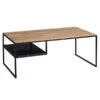 HomeTrends4You Couchtisch Lias Wildeiche Massiv | Gestell Metall Schwarz -Bester Babyprodukte Geschäfte 211222b 1