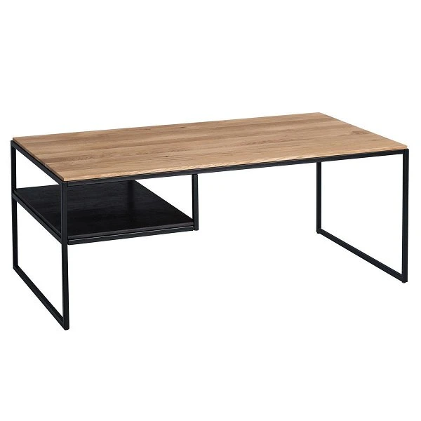 HomeTrends4You Couchtisch Lias Wildeiche Massiv | Gestell Metall Schwarz 3 HomeTrends4You Couchtisch Lias Wildeiche Massiv | Gestell Metall Schwarz