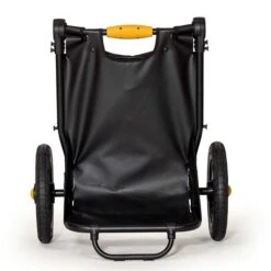 Burley Travoy Fahrradanhänger Und Einkaufstrolley Cool Grey Praktischer 2 In 1 Radanhänger -Bester Babyprodukte Geschäfte 3 travoy black fold1