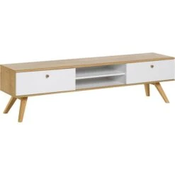 VOX Nature TV-Unterschrank Eiche / Weiß / Weiß