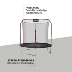Hudora First Trampolin 250V Mit Sicherheitsnetz -Bester Babyprodukte Geschäfte 64425 first trampolin 250 3