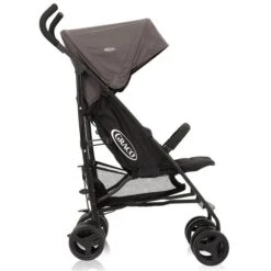 Graco Travelite Buggy Black & Grey Stufenlos Verstellbare Rückenlehne -Bester Babyprodukte Geschäfte 6bf999bgreu graco emea travelite blackgrey profile