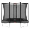 Berg Ultim Favorit Regular 280 Trampolin Grau Mit Sicherheitsnetz Comfort