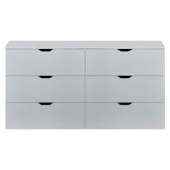 Trendteam Basix Kommode 6 Schubkästen Weiß -Bester Babyprodukte Geschäfte basix ko 1709 034 01 frontal freisteller 20211126