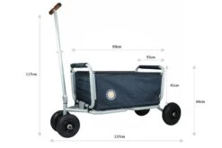 Beachtrekker LiFe Bollerwagen Schwarz Stabil Und Leicht Inkl. Feststellbremse -Bester Babyprodukte Geschäfte beachtrekker life info abmessungen 4