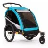 Burley D´Lite X Fahrradanhänger Aqua 2-Sitzer Mit Buggy-Funktion -Bester Babyprodukte Geschäfte burley fahrrad kinder anhaenger dlite x aqua 1 1