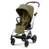 CYBEX Eezy S Twist+2 Buggy Nature Green Gestell Silver | Mit All-Terrain Rädern -Bester Babyprodukte Geschäfte cyb 22 int y045 eezystwist 2 slv nagr