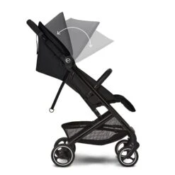 CYBEX Beezy Buggy Moon Black - Gestell Black -Bester Babyprodukte Geschäfte cyb 22 int y270 beezy blk moob canopy steps