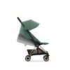 CYBEX Coya Rosegold Leaf Green -Bester Babyprodukte Geschäfte cyb 23 int excl us y270 coya legr rogo recline steps