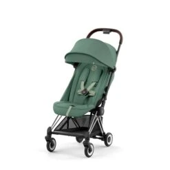 CYBEX Coya Chrome Dark Brown Leaf Green -Bester Babyprodukte Geschäfte cyb 23 int y045 coya legr chbr sunvisor