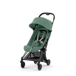 CYBEX Coya Chrome Matt Black Leaf Green -Bester Babyprodukte Geschäfte cyb 23 int y045 coya legr mabl withoutinlay