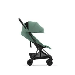 CYBEX Coya Chrome Matt Black Leaf Green -Bester Babyprodukte Geschäfte cyb 23 int y270 coya legr mabl canopy