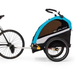 Burley D´Lite X Fahrradanhänger Aqua 2-Sitzer Mit Buggy-Funktion -Bester Babyprodukte Geschäfte dlite x bike webex
