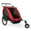 Burley Honey Bee Fahrradanhänger Rot 2-Sitzer Mit Buggy-Funktion -Bester Babyprodukte Geschäfte fahrrad kinder anhaenger burley honey bee red 1