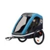 Hamax Avenida Twin Fahrradanhänger Petrol Blau Mit Federung - Inkl. Deichsel & Buggyrad -Bester Babyprodukte Geschäfte ham400010 avenida petrolblue bicycle arm open gr 1