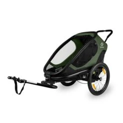 Hamax Outback One Fahrradanhänger Grün / Schwarz Inkl. Deichsel & Buggyrad 10 Hamax Outback One Fahrradanhänger Grün / Schwarz Inkl. Deichsel & Buggyrad -Bester Babyprodukte Geschäfte ham400063 hamax kinderfahrradanhaenger outback one green black