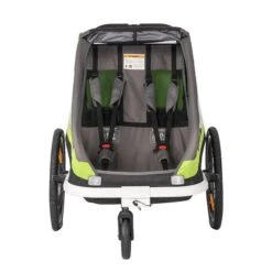 Hamax Traveller Fahrradanhänger Grün/Grau Inkl. Deichsel & Buggyrad -Bester Babyprodukte Geschäfte ham40050 interior 1