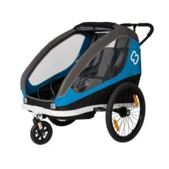 Hamax Traveller Fahrradanhänger Blau/Grau Inkl. Deichsel & Buggyrad -Bester Babyprodukte Geschäfte ham40051 stroller 1