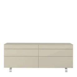 Hülsta Neo Sideboard 6 Schubkästen Hochglanzlack Grau -Bester Babyprodukte Geschäfte huelsta neo 134453f4 1