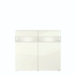 Hülsta Neo Highboard 2 Schubkästen Und 2 Türen Hochglanzlack Weiß -Bester Babyprodukte Geschäfte huelsta neo 134477f4