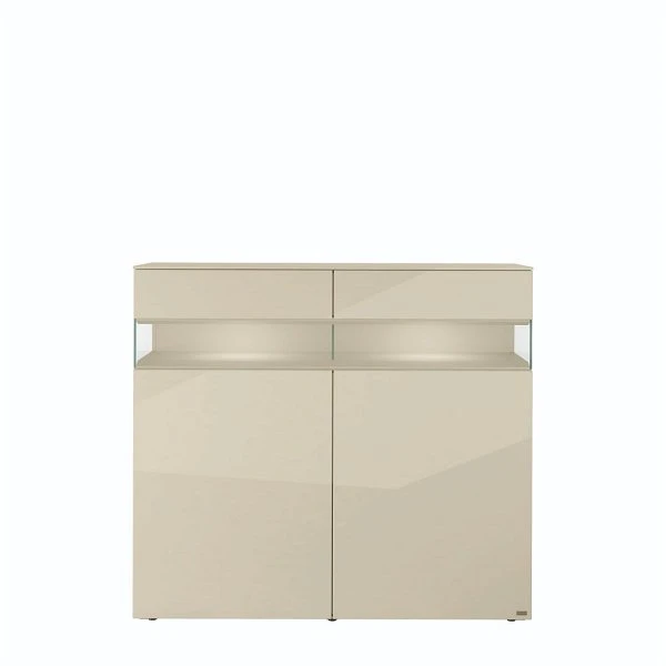 Hülsta Neo Highboard 2 Schubkästen Und 2 Türen Hochglanzlack Seidengrau 5 Hülsta Neo Highboard 2 Schubkästen Und 2 Türen Hochglanzlack Seidengrau – Bild 3