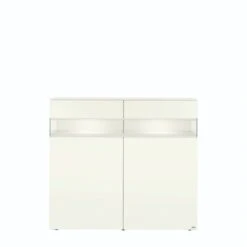 Hülsta Neo Highboard 2 Schubkästen Und 2 Türen Lack Weiß -Bester Babyprodukte Geschäfte huelsta neo 134486f4