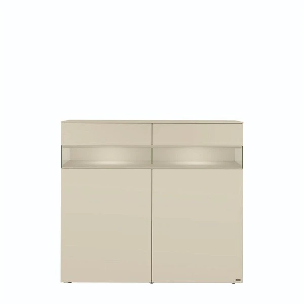 Hülsta Neo Highboard 2 Schubkästen Und 2 Türen Lack Seidengrau 5 Hülsta Neo Highboard 2 Schubkästen Und 2 Türen Lack Seidengrau – Bild 3