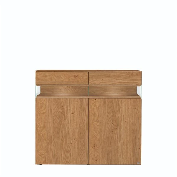 Hülsta Neo Highboard 2 Schubkästen Und 2 Türen Natureiche 5 Hülsta Neo Highboard 2 Schubkästen Und 2 Türen Natureiche – Bild 3