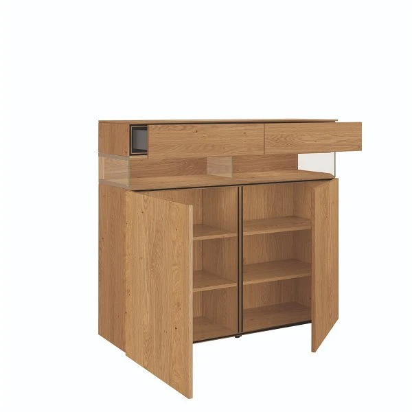 Hülsta Neo Highboard 2 Schubkästen Und 2 Türen Natureiche 4 Hülsta Neo Highboard 2 Schubkästen Und 2 Türen Natureiche – Bild 2