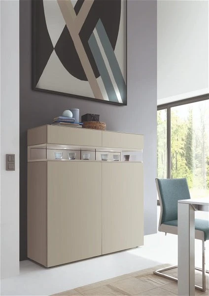Hülsta Neo Highboard 2 Schubkästen Und 2 Türen Lack Seidengrau 6 Hülsta Neo Highboard 2 Schubkästen Und 2 Türen Lack Seidengrau – Bild 4