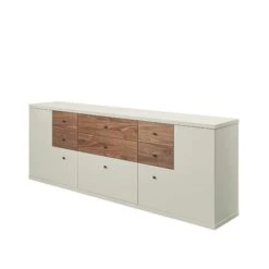 Now! Time By Hülsta Sideboard Mit Winkeltüren Kernnussbaum/Lack-seidengrau -Bester Babyprodukte Geschäfte huelsta now time 1041132f3