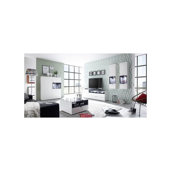 Mäusbacher Micelli Sideboard 23 Weiß Anthrazit Matt Lackiert | Zum Toppreis 4 Mäusbacher Micelli Sideboard 23 Weiß Anthrazit Matt Lackiert | Zum Toppreis – Bild 2