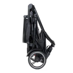 Phil&teds Dot Buggy Inklusive Sitzauflage Sky -Bester Babyprodukte Geschäfte phil teds dot buggy charcoal folded side view 4