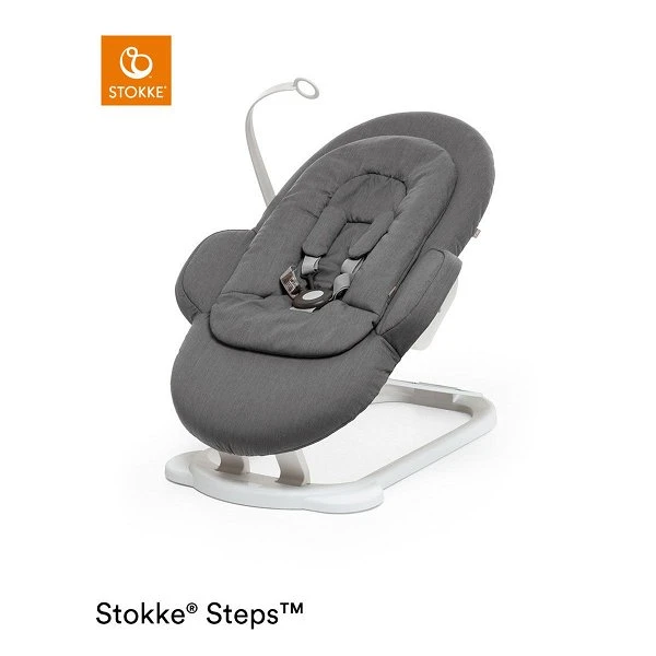 Stokke® Steps™ Bouncer White Deep Grey Babywippe Passend Zum Hochstuhl 3 Stokke® Steps™ Bouncer White Deep Grey Babywippe Passend Zum Hochstuhl